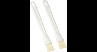 Metaltex Bak- En Grillkwast Natuurlijk Haar 21 Cm Wit 2-delig