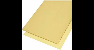 Messing Blik (l x b) 400 mm x 200 mm 2 mm 1 stuk(s)