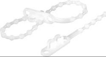 TRU COMPONENTS 1592904 TC-KTV145203 Knopenband 145 mm 2 mm Natuur Met dubbele kop 100 stuk(s)