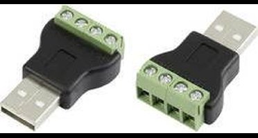 USB-connector met schroefaansluiting Stekker, recht LT-USB4M USB-stekker type A 1572336 TRU COMPONENTS 1 stuk(s)