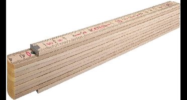 Stabila 14348 Duimstok - hout - blank - 2m