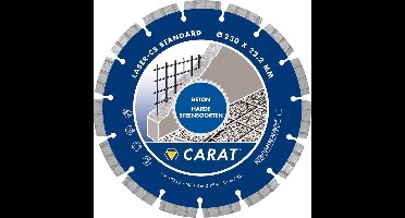 Carat CS23030010 CS Standard Diamantdoorslijpschijf - 230 x 22,23mm - beton - harde materialen