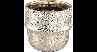 PTMD Rayven Gold keramiek geëtst pot rond hoog L