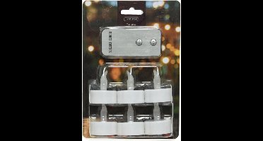 Lumineo LED waxinelichtjes - 6x st - wit -met afstandsbediening