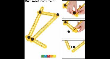 *** Hoekliniaal - Vierhoekig Meetinstrument - Multi-hoeklineaal - Duimstok - Klussen -Meten - van Heble® ***