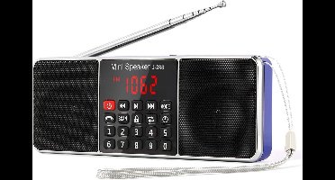 Stunq® Draagbare Radio met Bluetooth, USB en Uitstekende Geluidskwaliteit voor Onderweg