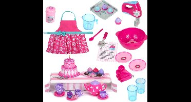 Sophia's by Teamson Kids Bakken & Theekransje Speelset voor 45.7 cm Poppen - 43 Stuks - Poppen Accessoires (Pop niet inbegrepen)
