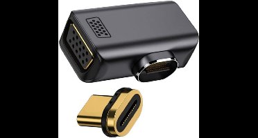 USB-C Naar VGA Hoekadapter Converters - 1080p 60Hz voor Tablets, Telefoons en Laptops