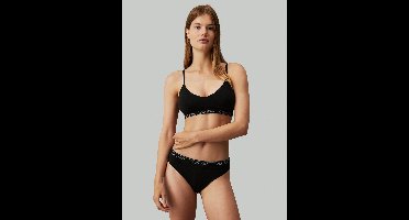 Calvin Klein dames naturals light lined triangle bralette zwart