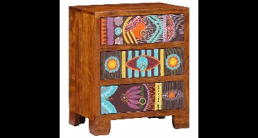 Dressoir – Opbergkast – Ladekast – Woonkamerkast – Buffetkast – Massief Acaciahout – Compact 50x35x60 cm – Veelzijdig In Gebruik