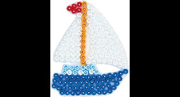 Hama Strijkkralen Grondplaat Zeilboot Wit