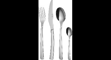 Sola Capri Bestekset 6 persoons - 24 delig - Zilverwit Premium Edelstaal 18/10 - Vaatwasserbestendig