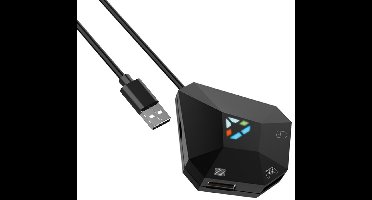 Ynkkvre - Adapter - Toetsenbord en muisconverter - Maus - und Tastaturkonverter - Toetsenbordadapter - Plug-and-play installatie - Geen inputvertraging - Breed platformcompatibiliteit - Aanpasbare toetsenmuisconfiguratie