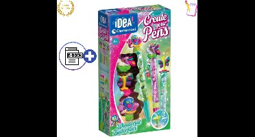 Clementoni Idea Art Mini Factory Butterfly Pen Creators – DIY Vlinder Pennen Maken voor Kinderen – Creatief Knutselpakket met Kleurrijke Inktpatronen, Vlinderfiguren en Decoraties – Speelgoed 6 jaar - Voor Creatieve Jongens en Meisjes Met Ebook