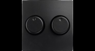 Centraalplaat - met knop - voor duo dimmer - tbv Berker S1 - antraciet