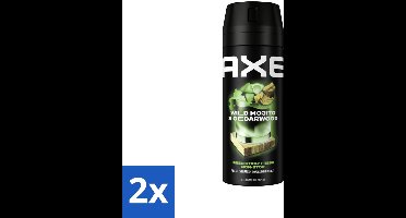 Axe Deodorant Bodyspray Green Mojito + Cedarwood 150 ml - Voordeelverpakking - 2 stuks