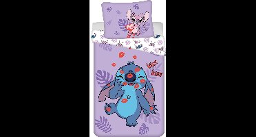 Disney Lilo & Stitch Dekbedovertrek Kisses - 140 x 200 cm + 70 x 90 cm - Katoen