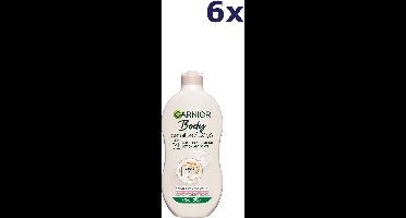 Garnier Body Sensitive 7 Days Verzachtende Bodylotion met Havermelk en Probiotica - Hydrateert de huid - 6x 400ml