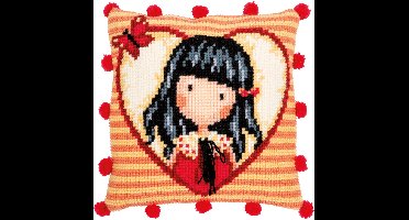 Vervaco - Kruissteekkussen kit - Gorjuss Time to fly - PN-0187806 - Borduren - Borduurpakket - Borduurpakket volwassenen - Borduurpakket kind