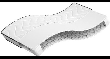 vidaXL - Binnenveringmatras - middelhard - 100x200 - cm