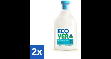 Ecover - Wasverzachter - Roos & Bergamot - 1 liter - Voordeelverpakking - 2 stuks