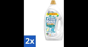 2 x Frisse Reus - Vloeibaar Wasmiddel - Lotus - Witte Was - 100 Wasbeurten - Wasmiddel - Vloeibaar Wasmiddel - Witte Was - Vlekken Verwijderen - Lotusgeur