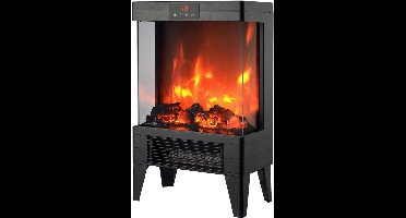 RVV® Sfeerhaard elektrisch - Sfeerhaarden - Sfeerhaard met Schouw - Zwart - 18cm x 33cm x 53 cm