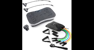 Pack Set van weerstandsbanden met accessoires en oefeningengids en Trainingstrilplaat met accessoires en oefeningsgids InnovaGoods