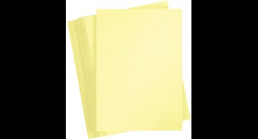 Geel Karton 180 Grams - Geel A4 Karton - Hobbykarton - Stevig Papier - Geel A4 Papier 180 grams - Knutselpapier Knutselkarton - Kanariegeel - 21x29,7 cm - A4 - 100 Vellen