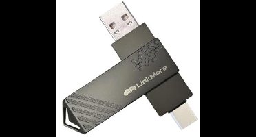 256 GB USB Type-C Dual Drive - Snelheid tot 150 MB/s, USB A & C Aansluitingen voor Smartphones, Tablets, Mac en PC