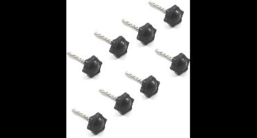 Cosensi - Handknop Schroef RVS M8x60mm, Duim Schroef, Aanscherping - Set van 8 - Roestvrij staal