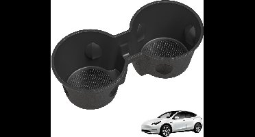 Bekerhouder voor middenconsole, compatibel met Tesla Model Y en Model 3 - Autoaccessoire, bescherming voor drankjes, siliconen