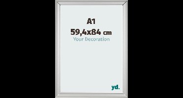 Your Decoration - Fotolijst A1 59,4x84 cm - MDF - Zilver Mat - Lazio