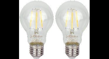 LED line LITE LED Filament Lamp A60 E27 - 4W (vervangt 40W) - 480lm - Ø60mm - 230V - Energiezuinig - 2 stuks
