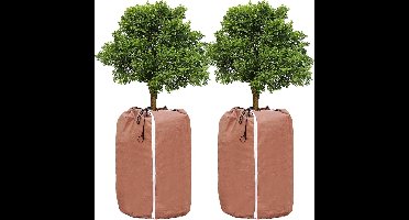 Stunq® Winterbescherming voor Plantenpotten met Rits en Trekkoord, Set van 2, 60 x 90 cm Grootte