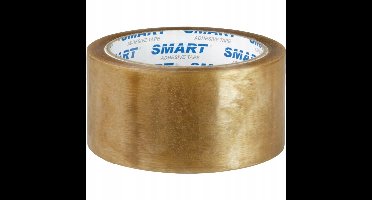 SMART Pakband Rubber 48mm x 50y Transparant Oplosmiddel Sterk
