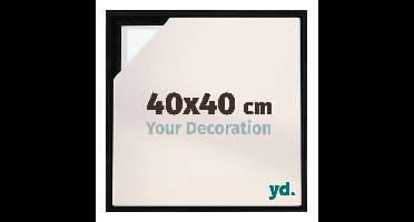 Your Decoration - Baklijst 40x40 cm - Zwart Mat - Baklijst voor Canvas - MDF - Lyon