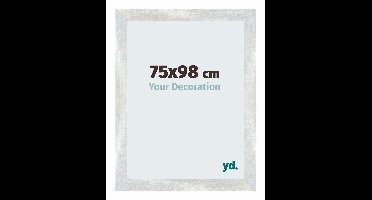 Your Decoration - Puzzellijst 75x98 cm - Zilver Glanzend Vintage - Puzzellijst 1500-2000 stukjes - MDF Fotolijst - Mura