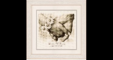 Vervaco - Telpakket kit - Huwelijk - Sepia - Pas getrouwd - PN-0154752 - Borduren - Borduurpakket - Borduurpakket Huwelijk - Borduurpakket volwassenen