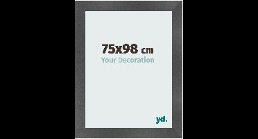 Your Decoration - Fotolijst 75x98 cm - MDF - Zwart Mat - Pisa