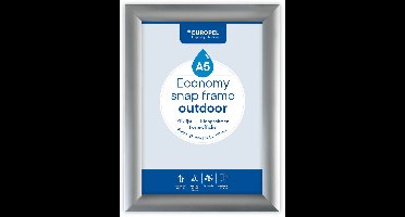 Europel Kliklijst Economy Outdoor A5 Zilver 25 mm
