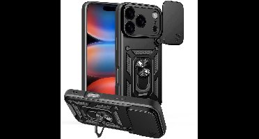 Hurtel Hybrid Armor Camshield Hoesje Voor Iphone 17 Pro Armor Met Cover