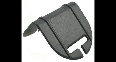 Kunststof hoekbeschermers zwart 22 x 41 mm (max. bandbreedte x vleugelbreedtes) met t-gap