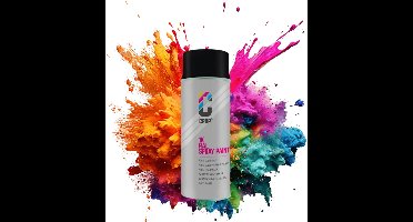 CROP Autolak Spuitbus - RAL 9005 Mat Gitzwart - 400ml - Acryl Lakverf - Hoge Dekkracht Sneldrogend Krasbestendig