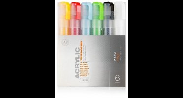 Montana ACRYLIC Marker 2mm Set / 6 stuks