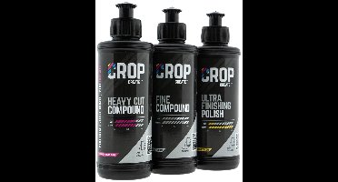 CROP Polijstmiddel Set - 3 x 250ml per compound - Polijstpasta Auto - Polijstset voor Krassen Verwijderen - Autopoets Product