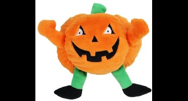 De Boon Hondenspeelgoed pompoen halloween met gezicht - duurzaam pluche speeltje in twee maten 28cm