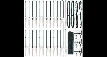 vidaXL - Hekpaal. - Groen