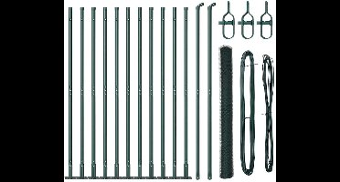 vidaXL - Hekpaal. - Groen