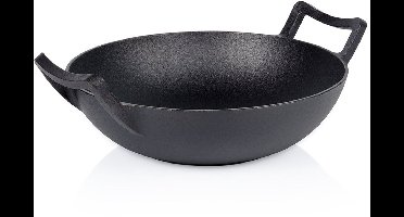 Vilde Cast Line - Gietijzeren Wokpan - 32 cm - Geschikt voor Inductie